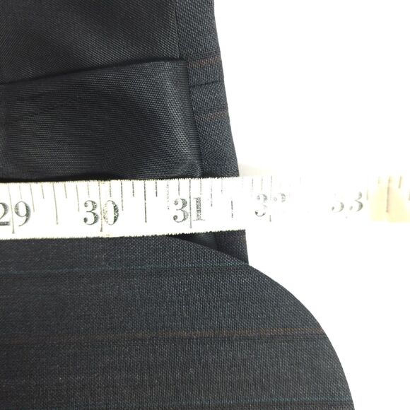 Austin Reed Mens 40R Gray Wool Striped 2 Button Ventless Blazer Sports Coat - Picture 10 of 10